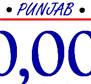 Punjab's Vanity Plate